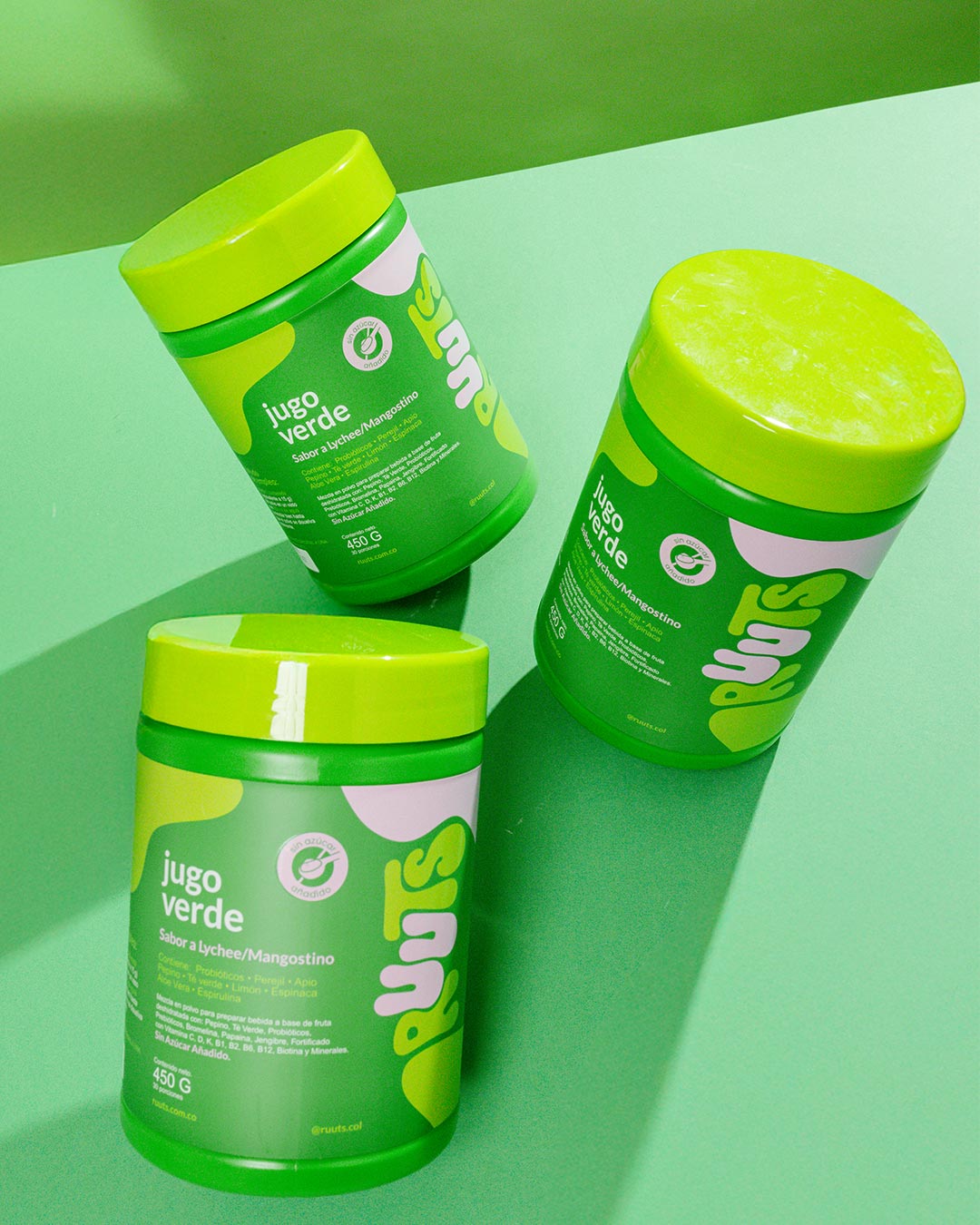 Combo 3 RUUTS Jugo verde en polvo