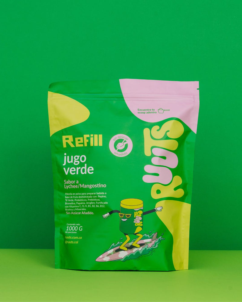 Refill Jugo verde en polvo RUUTS 1 kg — 66 porciones
