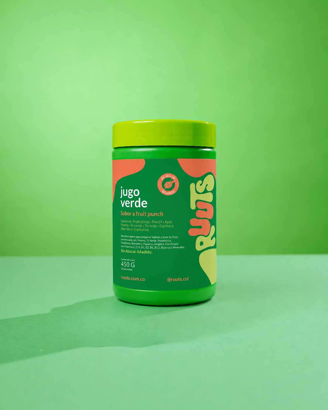 Jugo Verde en Polvo RUUTS 450 g — 30 porciones