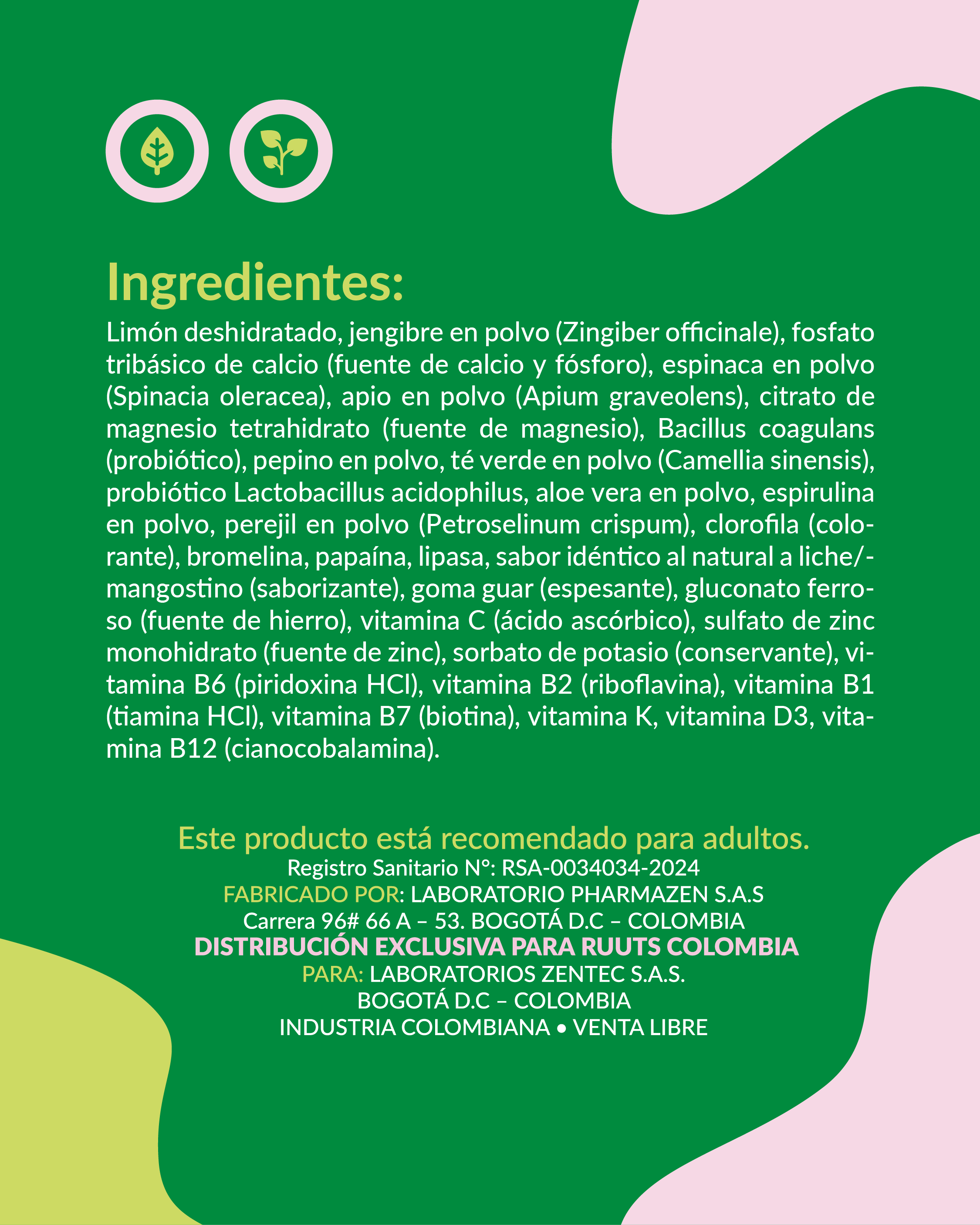 Jugo Verde en Polvo RUUTS