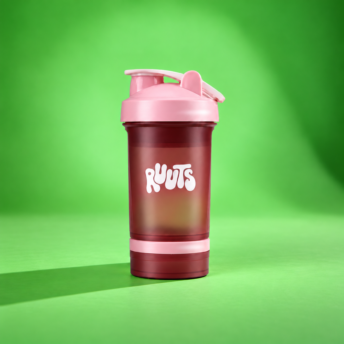Shaker Antigrumos RUUTS — con compartimento para tu porción