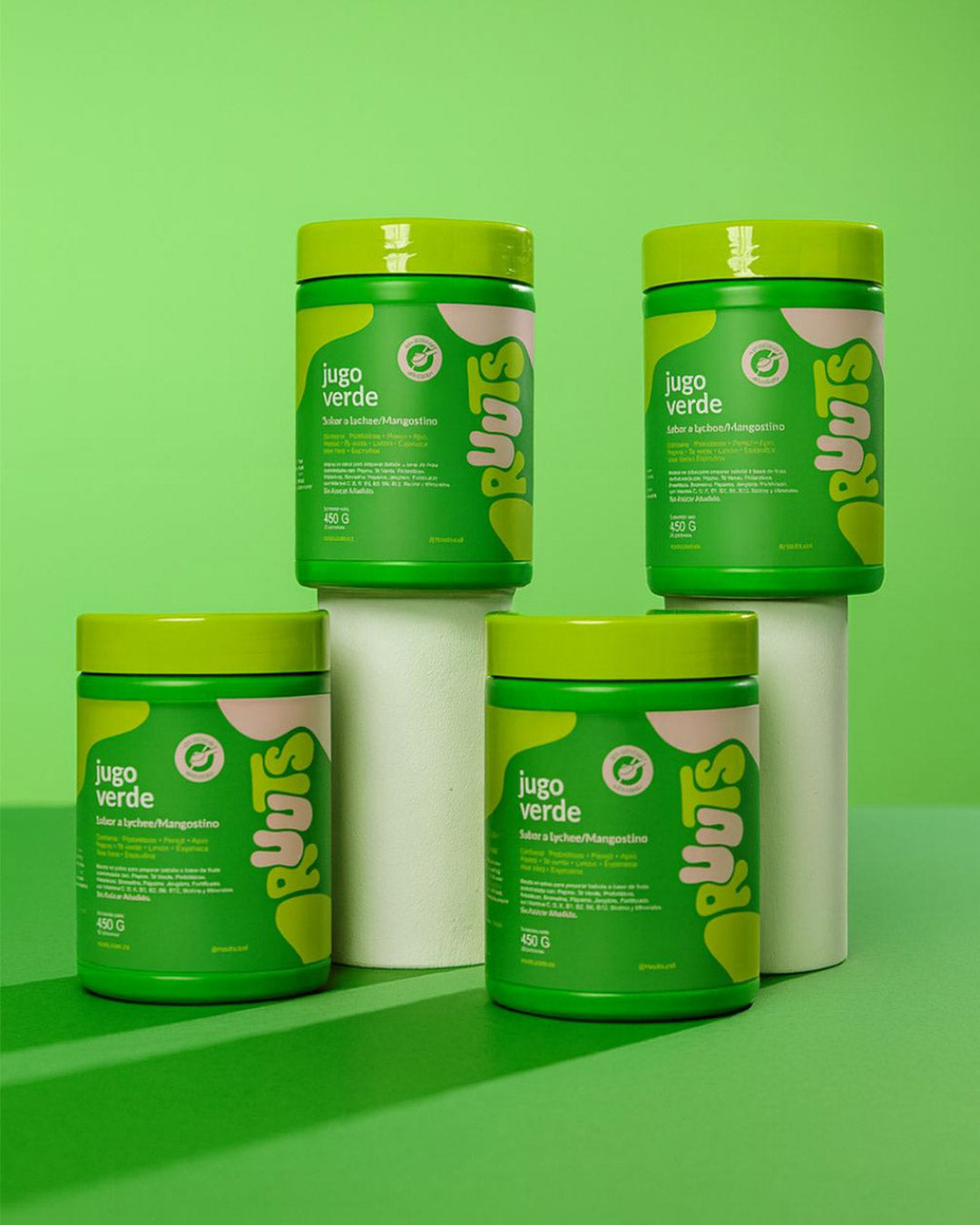 Combo 4 RUUTS Jugo verde en polvo