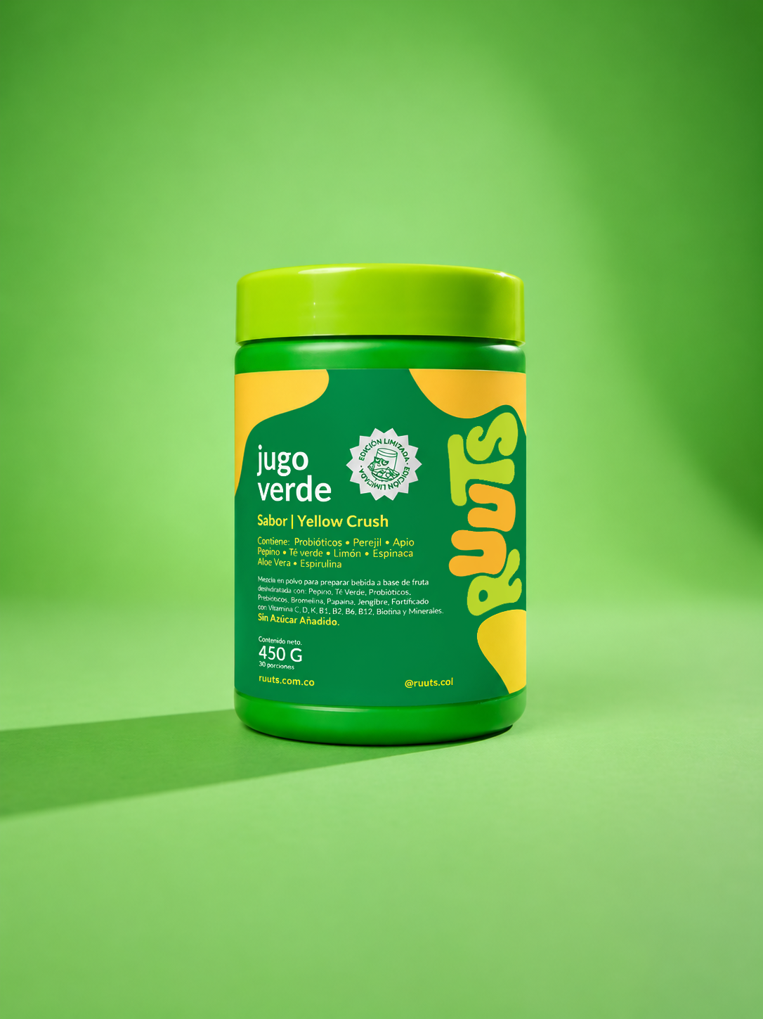 Jugo Verde en Polvo RUUTS 450 g — 30 porciones